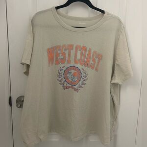 Off-White Tshirt with West Coast, California Dreaming Logo, Sz 3XL